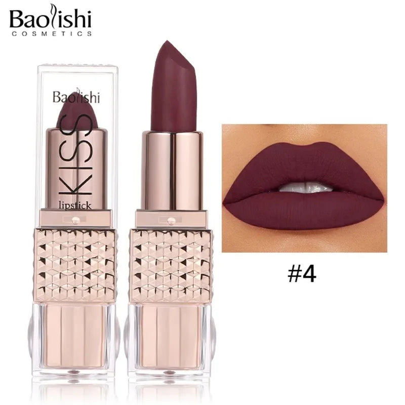 12 Colors Glitter Shiny Lipstick Waterproof Long Lasting Pearlescent Shimmer Lip Tint Diamond Easy Color Lipstick Deluxe Makeup