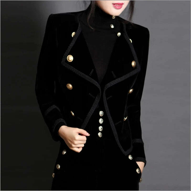 kimlud-women-short-jacket-coat-autumn-winter-double-breasted-suit-female-velvet-black-slim-outwear-kimlud-womens-clothes-35043351