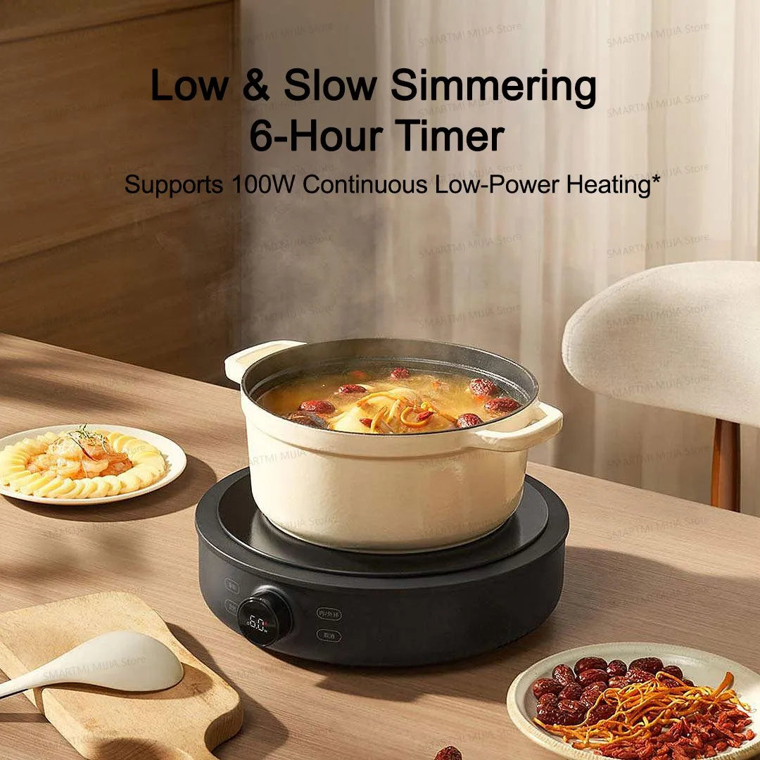 MIJIA Electric Ceramic Cooktop,2200W Induction Cooker,10‑Level Power With Child Safety Lock,Timer,CN Version With Adapter