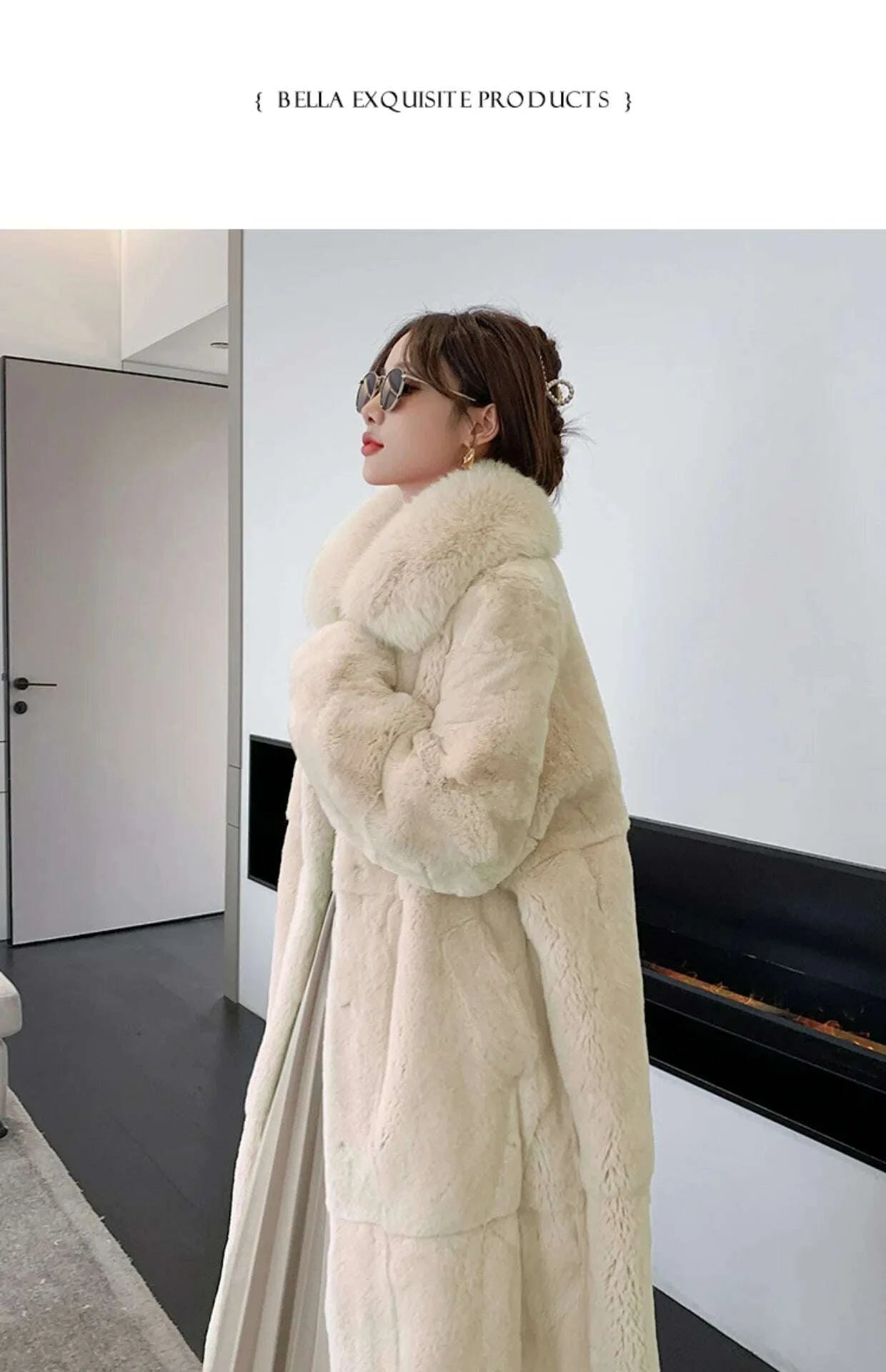 KIMLUD, 5XL Oversized Autumn Winter Faux Fur Coat Women Loose Long Plush Jackets Thick Warm OverCoat Female Large Fur Collar Parka 2023, KIMLUD Womens Clothes