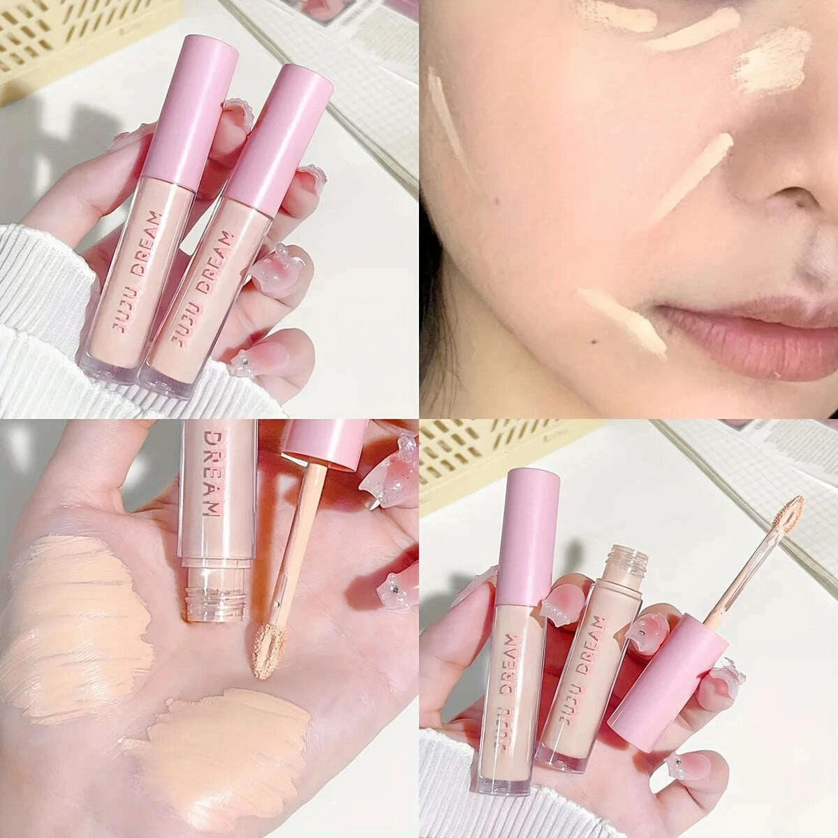 KIMLUD, Flawless Concealer: Waterproof, Brightening, Suitable for All Skin Types - Perfect for Christmas and Valentine's Day Gifts, KIMLUD Womens Clothes