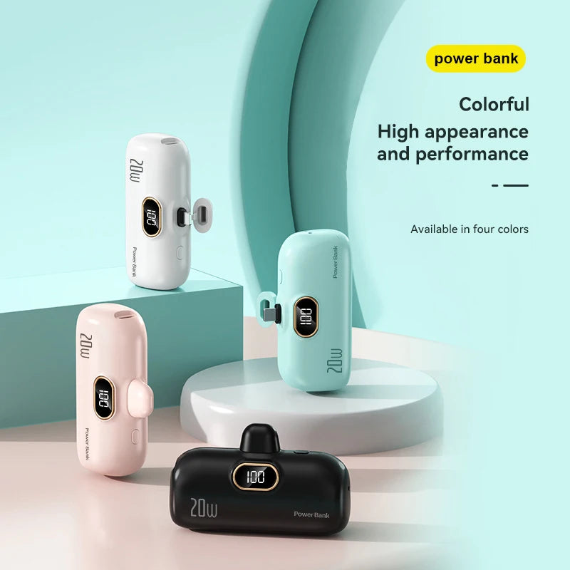 OnePlus 30000mAh Mini Portable Power Bank Capsule Mobile Power Supply Emergency External Battery Fast Charger For iPhone Xiaomi