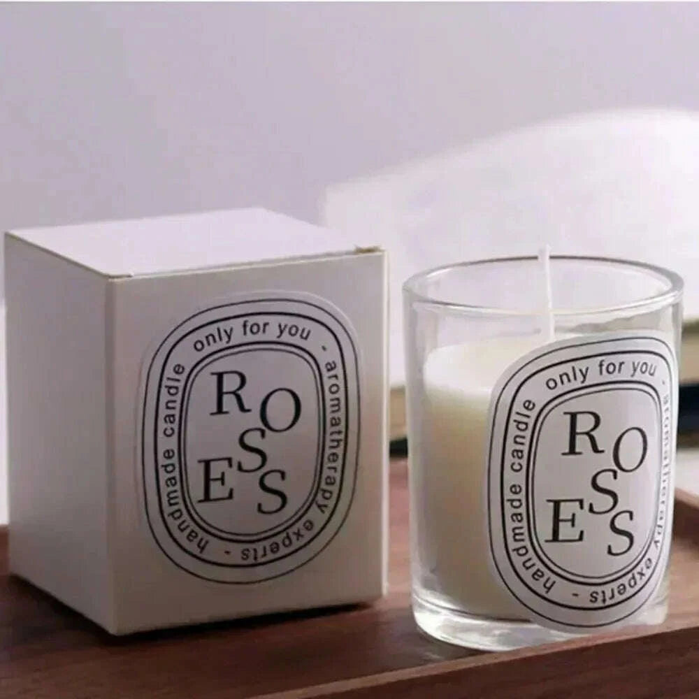 KIMLUD, 2025 Fragrance Scented Candle Romantic Gift Transparent Jar Aromatic Candles Light for Wedding Guest, KIMLUD Womens Clothes