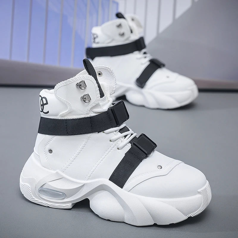 Motorcycle Boots - Lace-Up Ankle Boot - Genuine Leather Lining | KIMLUD