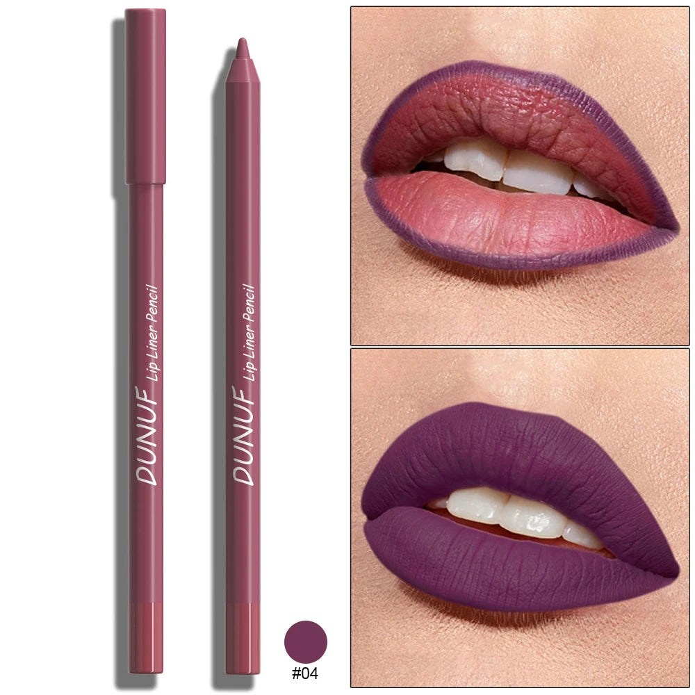 Matte Lip Pencil Contour Lip Liner Long-Lasting Waterproof Hydrating Formula — Red | KIMLUD