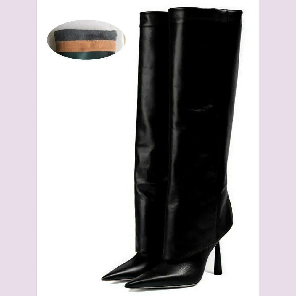 womens-fashion-retro-stone-pattern-pointed-sleeve-skirt-boots-european-and-american-high-end-loose-pants-banquet-bootskimlud-womens-fashion-34624967