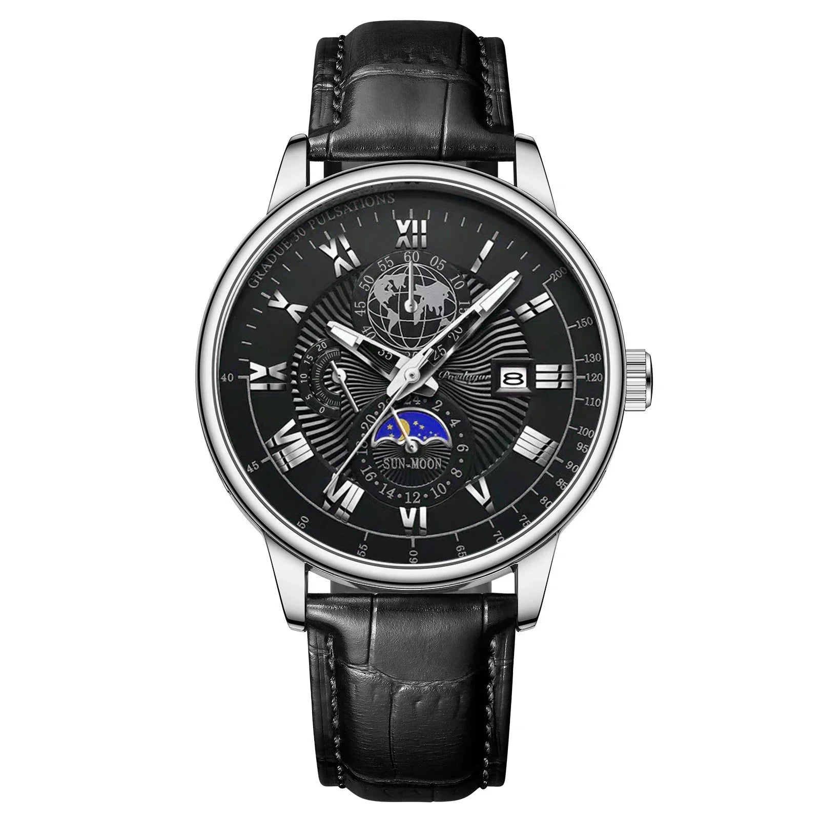 Fashion Luxury Wristwatch For Men Luminous Chronograph Date Man Watch Leather Men's Quartz Watches Sports Male Clock