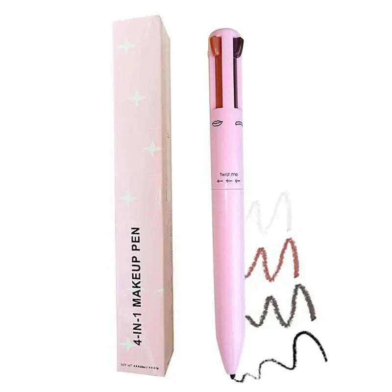 new-4-in-1-eyebrow-pencil-lip-liner-highlighter-pen-waterproof-lasting-easycolor-sweat-proof-eyeliner-makeup-pen-cosmetic-beauty-kimlud-kimlud-33913263