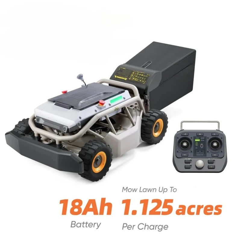 Matte Remote Control Lawn Mower 4WD For Steep Slopes — Slate Gray | KIMLUD