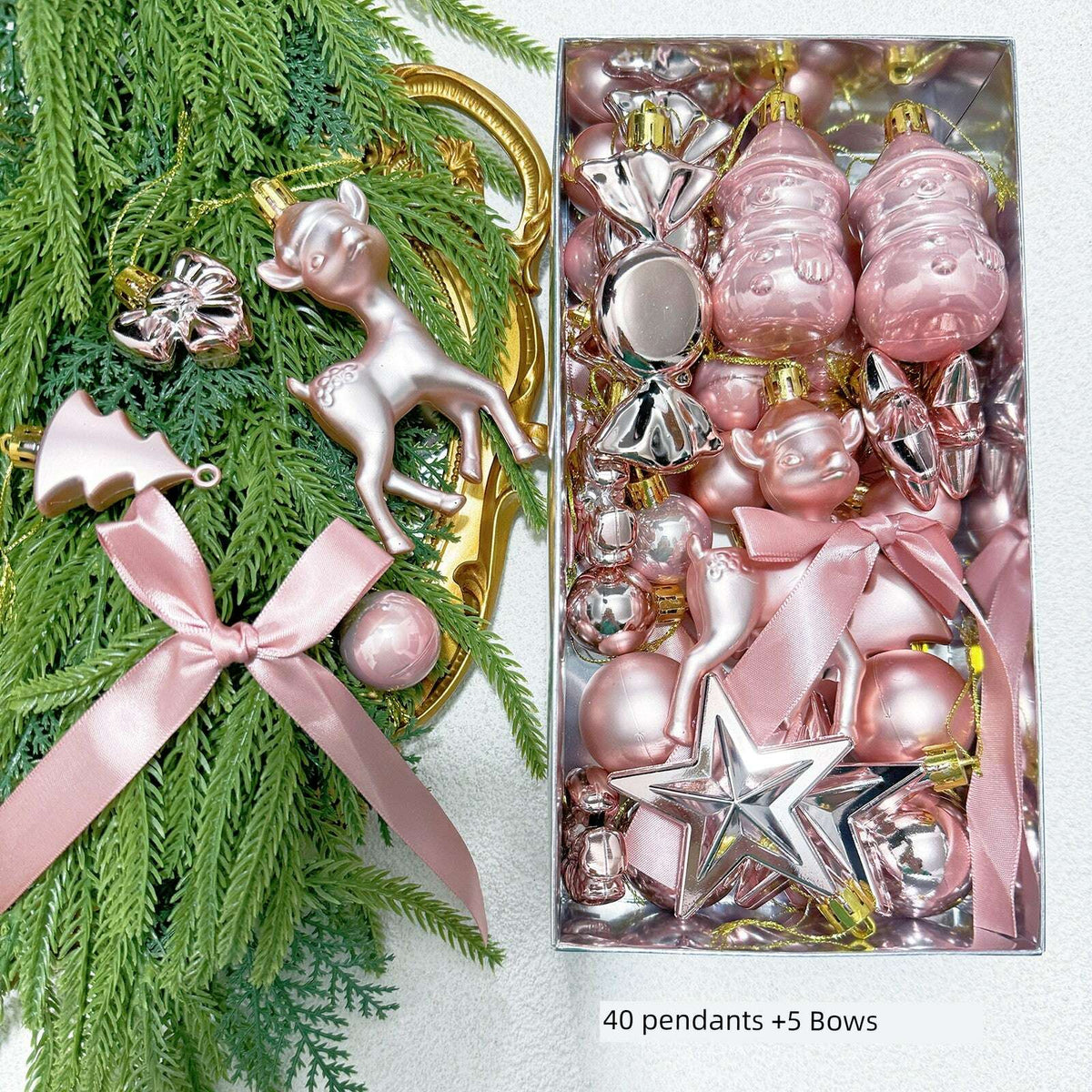 KIMLUD, Christmas Tree 42 Scenes Christmas Decorations, KIMLUD Womens Clothes