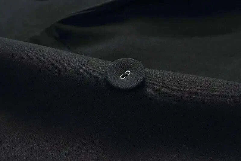 KIMLUD, DEAT Fashion Women's Suit Dress Notched Doube Breasted Irregular Hem Lace Spliced Slim Suit Jackets Summer 2024 New Tide 7AB4231, KIMLUD Womens Clothes