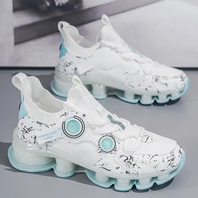 YRZL Men Sneakers Tenis Luxury Designer Shoes Mens High Quality Platform Sneakers Fashion Blade Loafers Running Shoes for Men