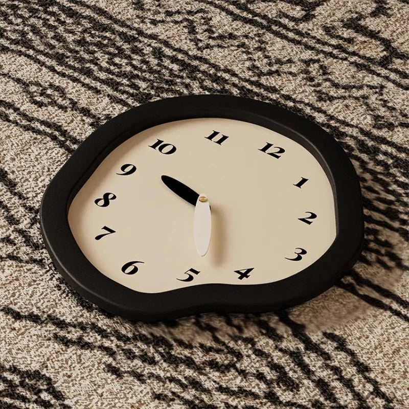 Acrylic Wall Clock Geometric — Black Ivory | KIMLUD