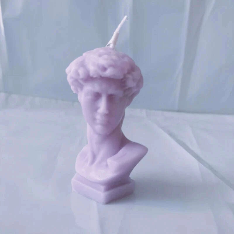 KIMLUD, Fruit scented candles, natural plant scented white tea, lavender, David sculpted Aromatherapy candles 4.5X6.5cm, KIMLUD Womens Clothes