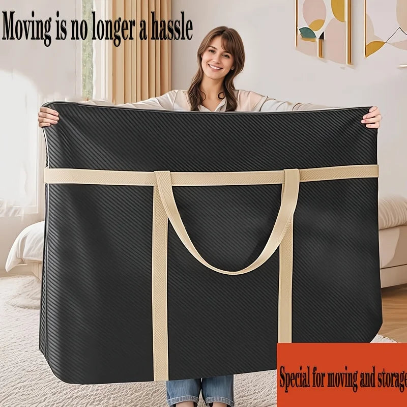 Oxford Cloth Solid Storage Bags For Travel — Black | KIMLUD