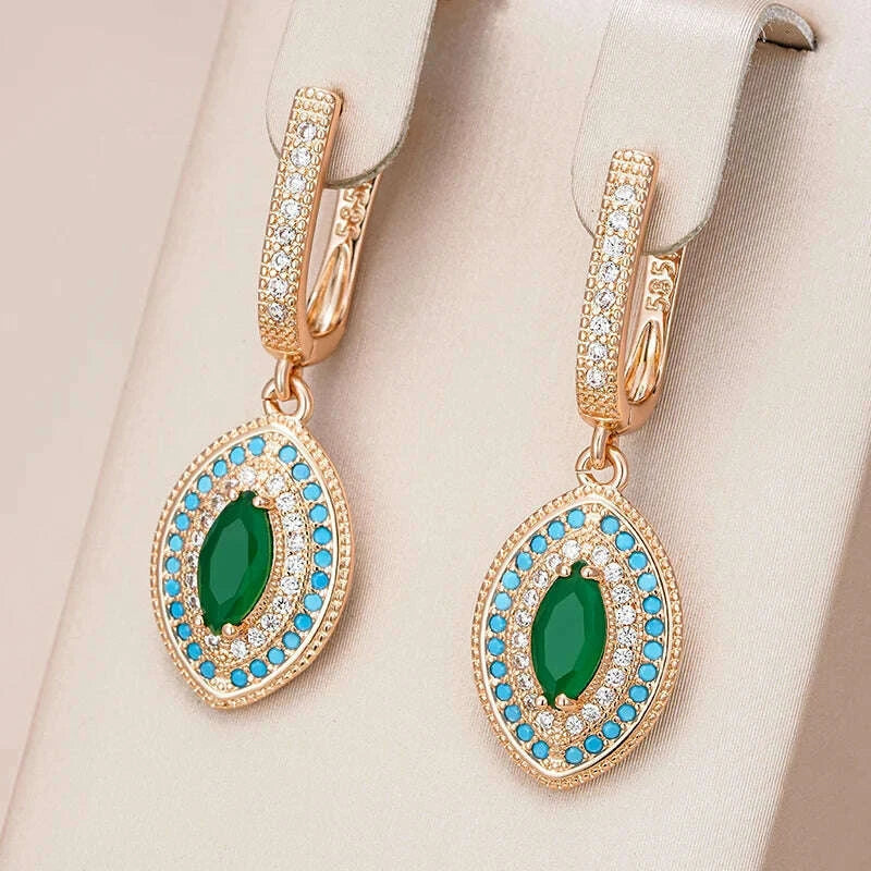 kinel-hot-585-rose-gold-color-long-drop-earrings-for-women-fashion-green-with-blue-natural-zircon-wedding-daily-vintage-jewelrykimlud-womens-fashion-34623169