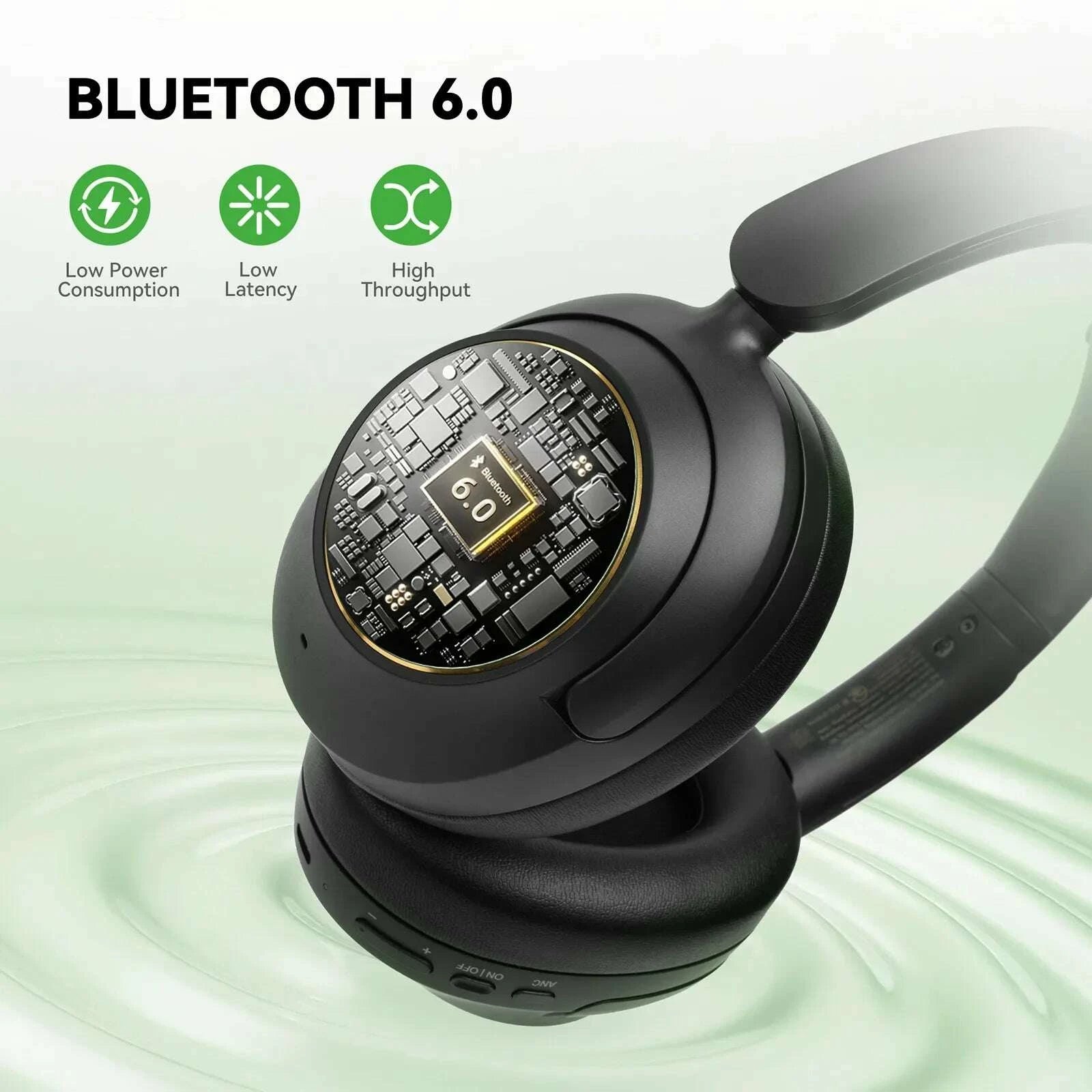 KIMLUD, Oneodio A6 ANC Wireless Bluetooth 6.0 Headphones -48dB Hybrid Active Noise Cancelling Over Ear Headset With Mic Hi-Res LDAC APP, KIMLUD Womens Clothes