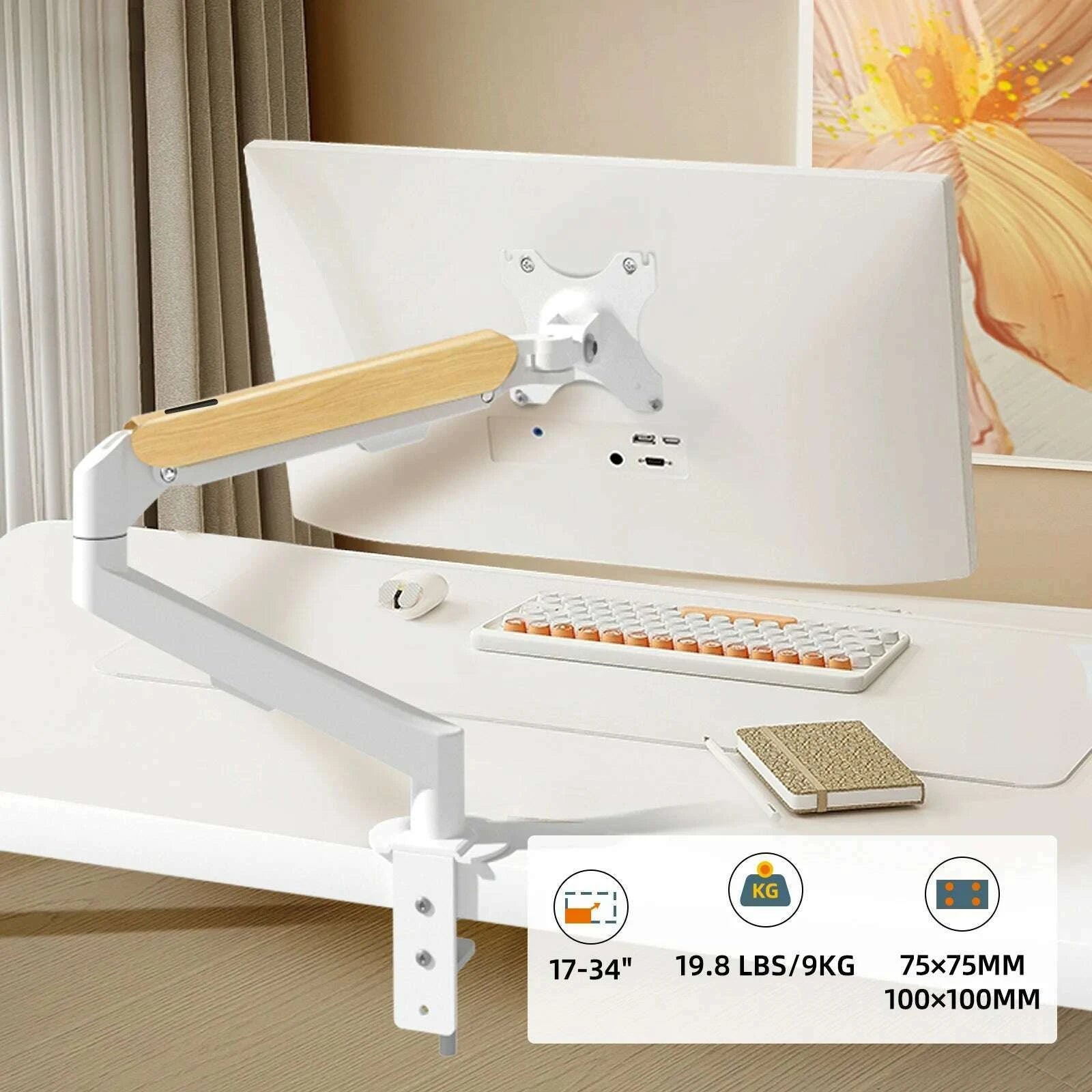 hillport-17-34-desktop-monitor-arm-holder-gas-spring-full-motion-mount-strut-lcd-led-tv-bracket-stand-pc-soport-support-m5kimlud-womens-fashion-34601444