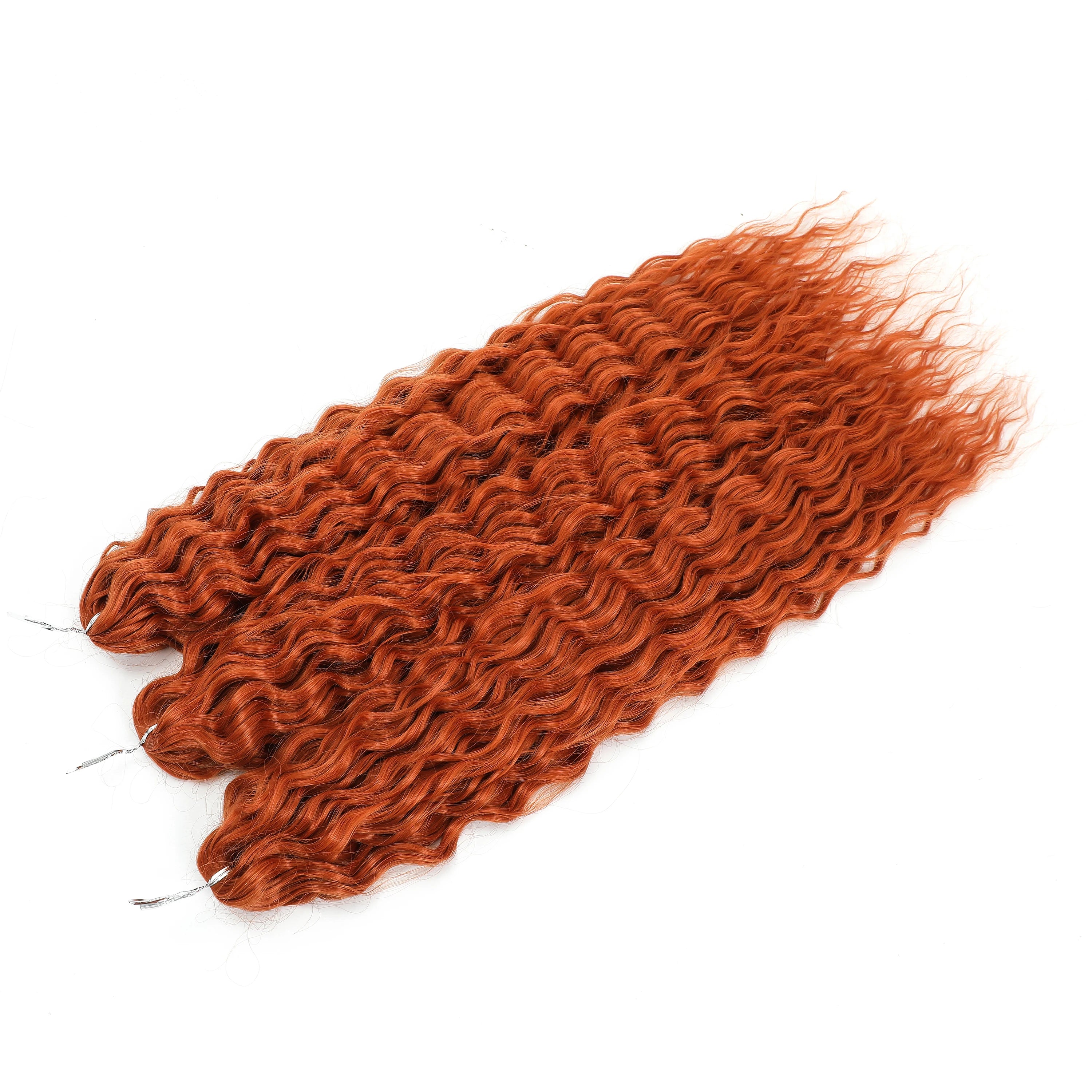 Crochet Braids Synthetic Hair High Temperature — Ombre Brown | KIMLUD