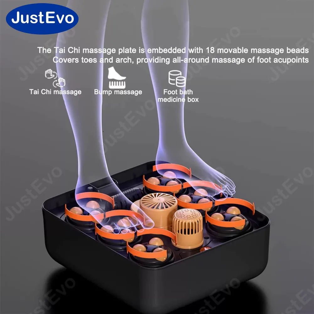 Foot Bath Massager – Remote Control Foldable Spa With Tai Chi Beads | KIMLUD