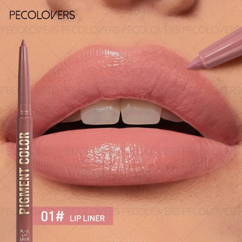 Multi-color Lipstick, Solid Lip Liner, Depicts The Outline of The Lips, Charming and Full Lips, Without Drying, Lip Cosmetics
