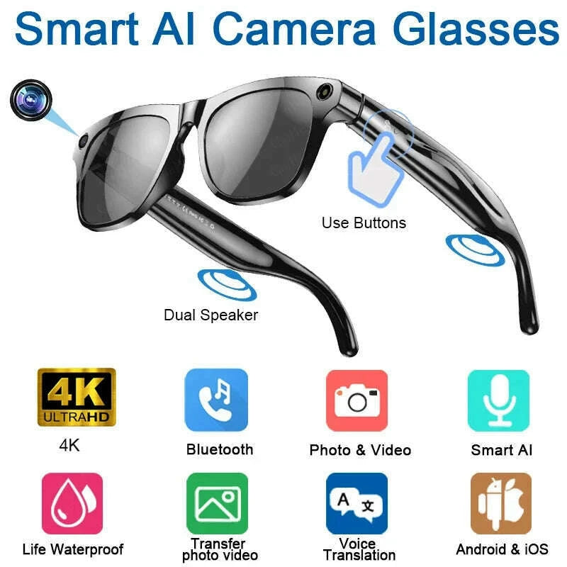 xiaomi-4k-hd-ai-smart-glasses-chat-260mah-battery-voice-assistant-control-gpt-100mp-camera-bluetooth-call-smart-glasseskimlud-womens-fashion-34600426