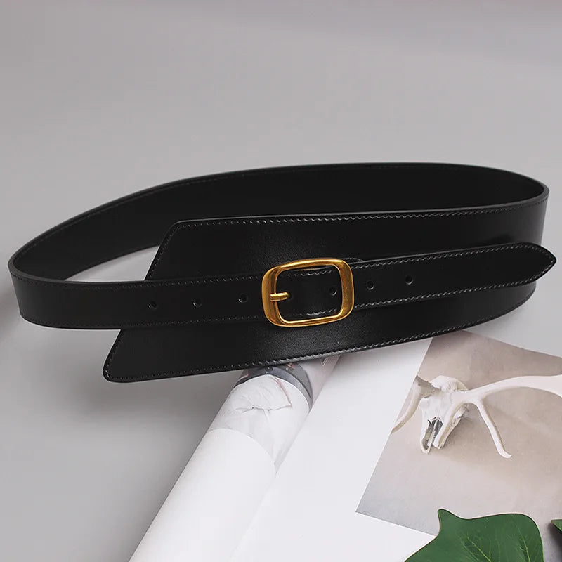 Belt – Wide Leather Belt – Cowskin | KIMLUD
