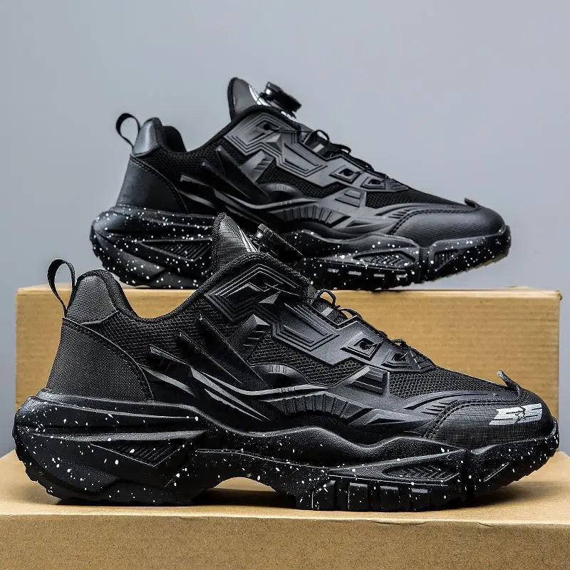 Men's Sport Shoes Thick Bottom Casual Style Fall Fashion Trendy Brand Hong Kong Style Old Dad Shoes Breathable Mesh Upper