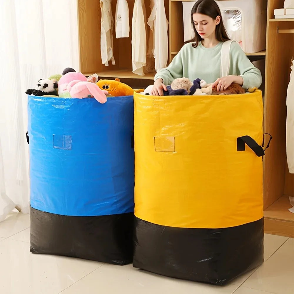 Oxford Heavy-Duty Storage Bag for Clothes — Black | KIMLUD