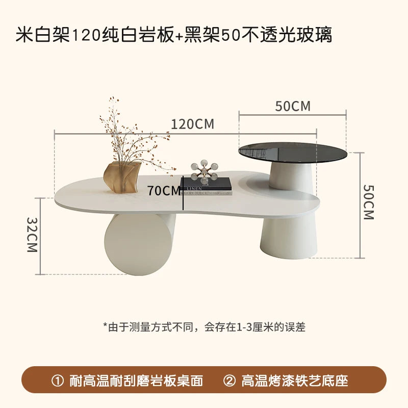 Wooden Side Table Modern Minimalist — Natural | KIMLUD