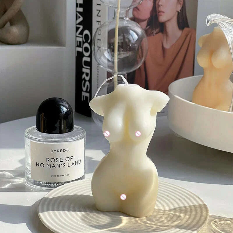KIMLUD, Sexy human silicone Mold DIY Aromatherapy candle Handmade soap silicone mold, KIMLUD Womens Clothes