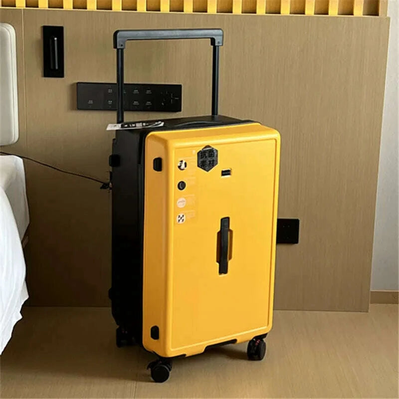 fashion-wide-handle-large-capacity-32inch-rolling-luggage-trunk-women-hardside-travel-suitcase-with-brake-wheelskimlud-womens-fashion-34614015