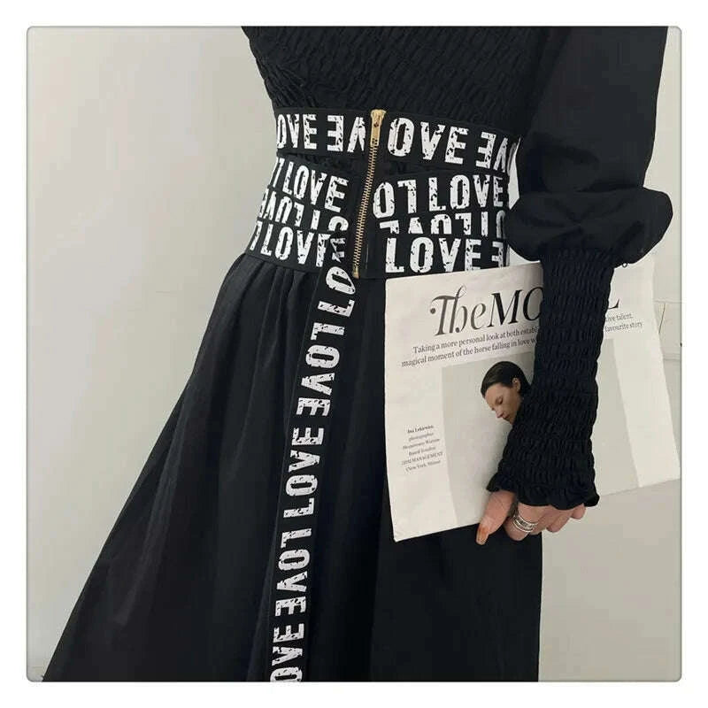 getspring-women-cummerbunds-letter-printed-zipper-black-wide-belt-fashion-elastic-waistband-all-match-ladies-waist-band-corsetkimlud-womens-fashion-34620995