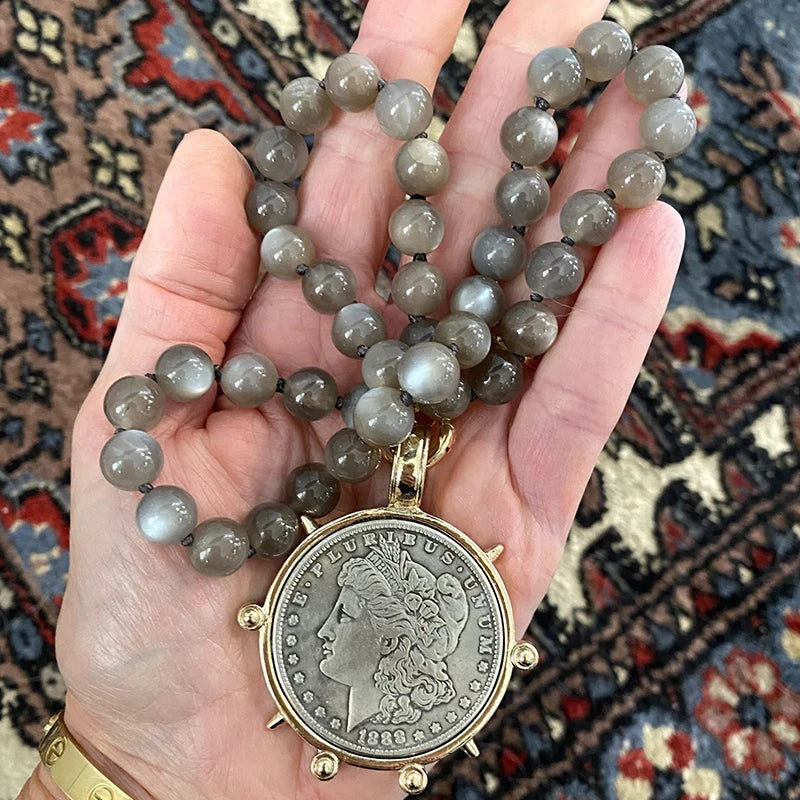 Necklaces – Chunky Necklace – Semi-Precious Stone | KIMLUD