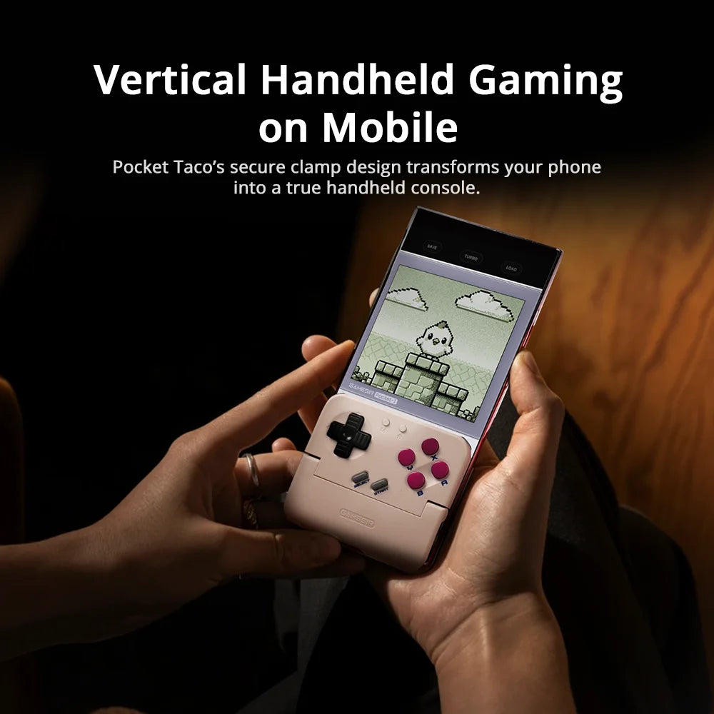 Vertical Handheld Gamepad Portable Bluetooth Controller — Black | KIMLUD