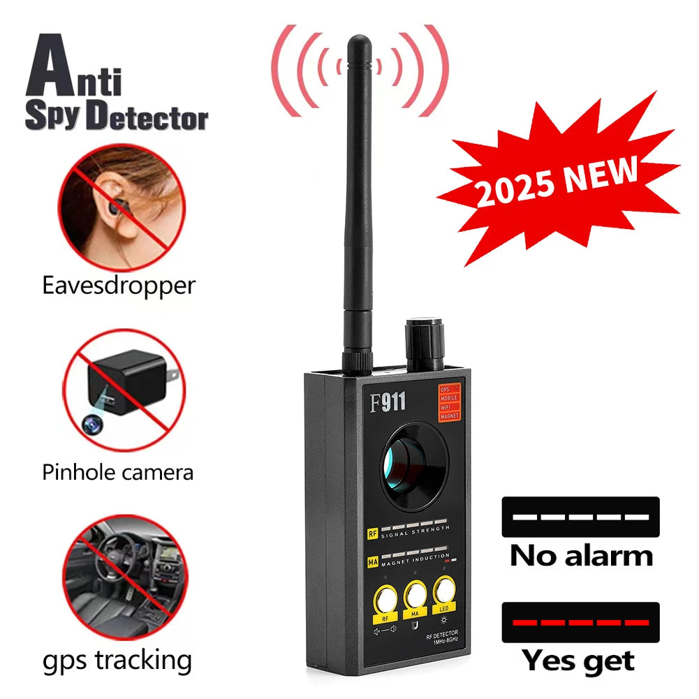 Portable Hidden Camera Detector Infrared Scanner — Black | KIMLUD