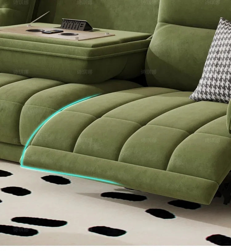 Nordic Modern Extendable Floor Sofas — Green | KIMLUD