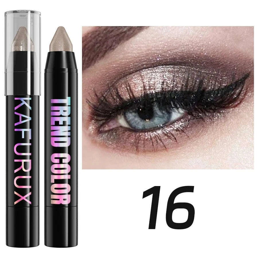 19-color-1pcs-smoky-dark-green-eyeshadow-pen-stick-waterproof-metallic-glitter-eye-shadow-highlighter-pencil-makeup-tool-cosmetkimludkimlud-35575053