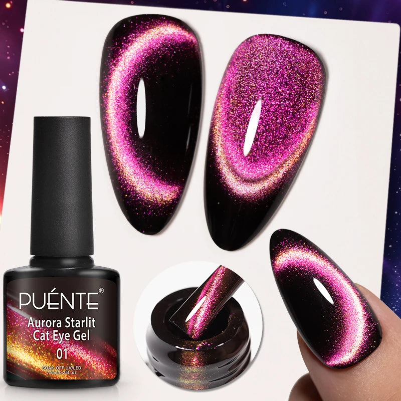 Reflective Glitter Gel Nail Polish Multidimensional Holographic Sparkle, UV-Curable Finish — Pink Lilac | KIMLUD