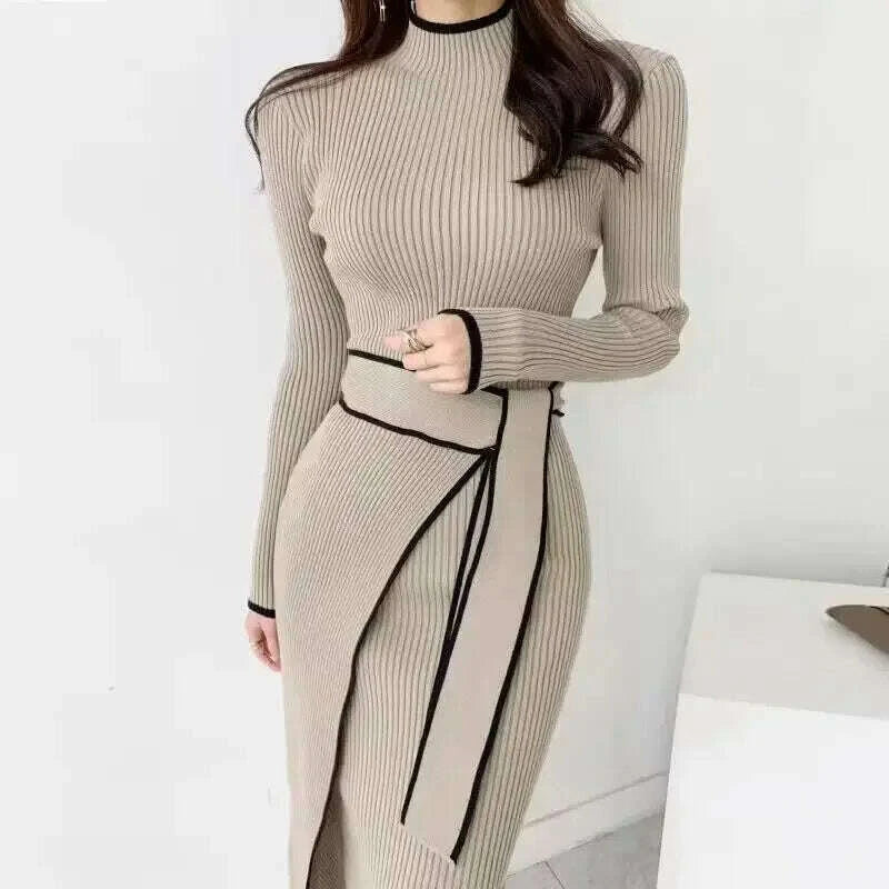 new-retro-knitted-bodycon-dress-women-korean-fashion-autumn-winter-half-high-collar-lace-up-elegant-sweater-dresses-vestidos-kimlud-kimlud-33912068