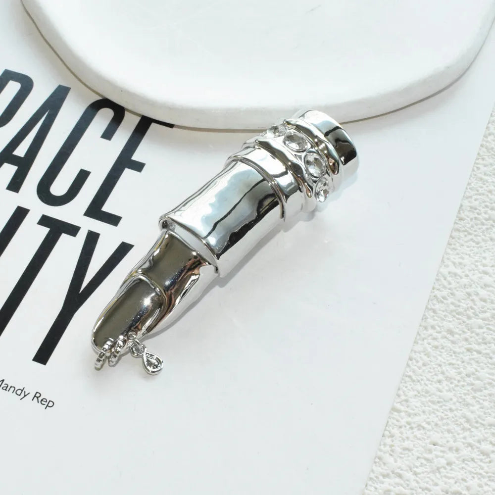 1PC Fashion Adjustable Metal Alloy Finger Ring for Women Articulated Jewelry Decoration Accessory