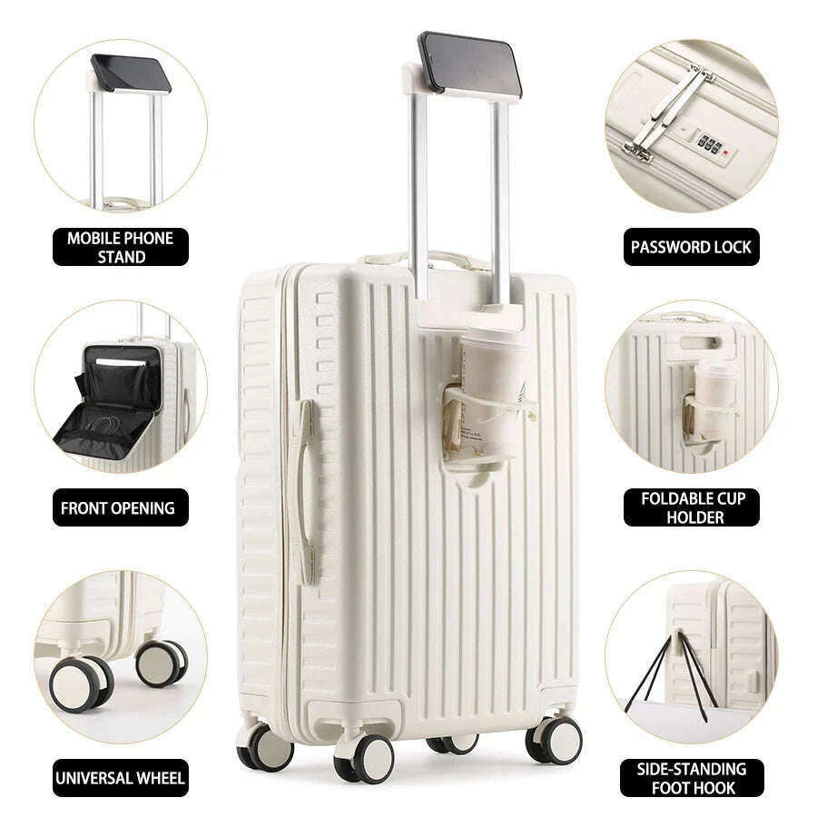 independent-front-open-luggage-multi-functional-suitcase-abspc-cup-holder-and-hidden-phone-stand-smooth-universal-wheel-20-24kimlud-womens-fashion-34614595