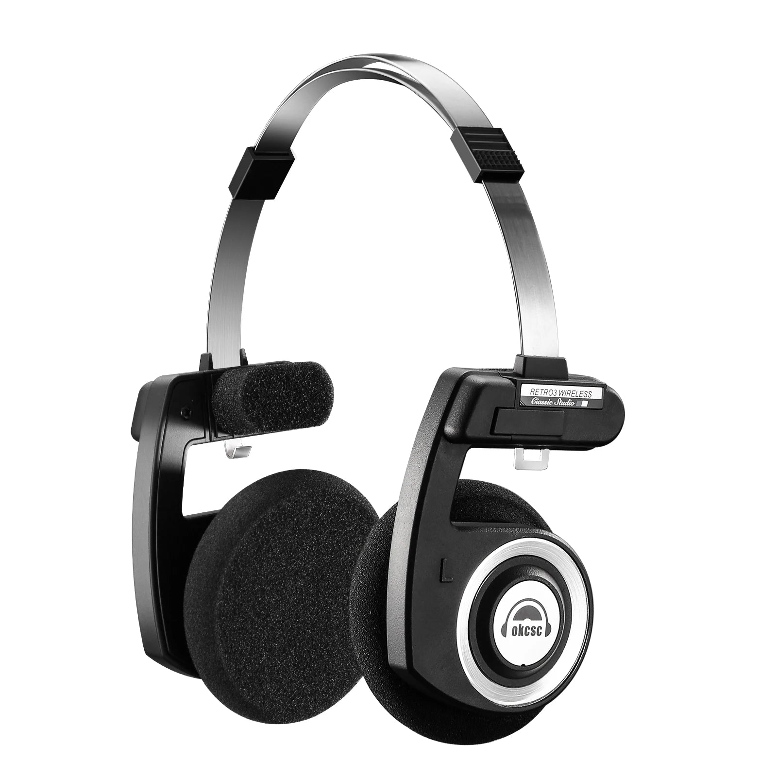 KIMLUD, OKCSC Retro 3rd Generation Headphone Wired/Wireless Earphones 40mm Driver Open End HiFi Headset Only Bluetooth Version 2-in-1, KIMLUD Womens Clothes