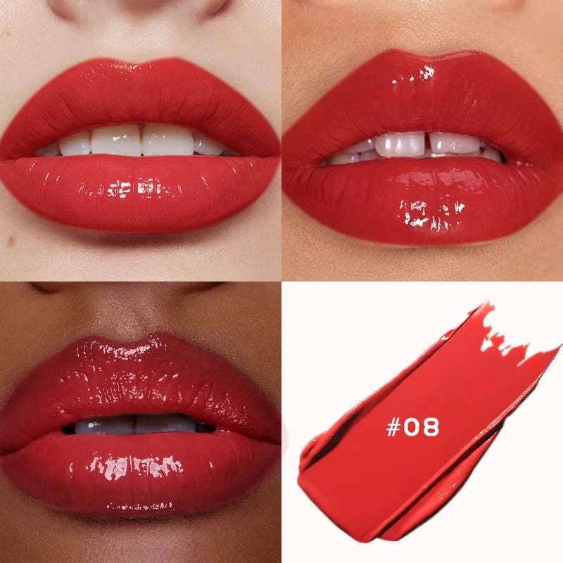 Watery Mirror Lip Gloss Dewy Glass-Sheen With Subtle Aquatic Glow — Soft Rose Pink | KIMLUD