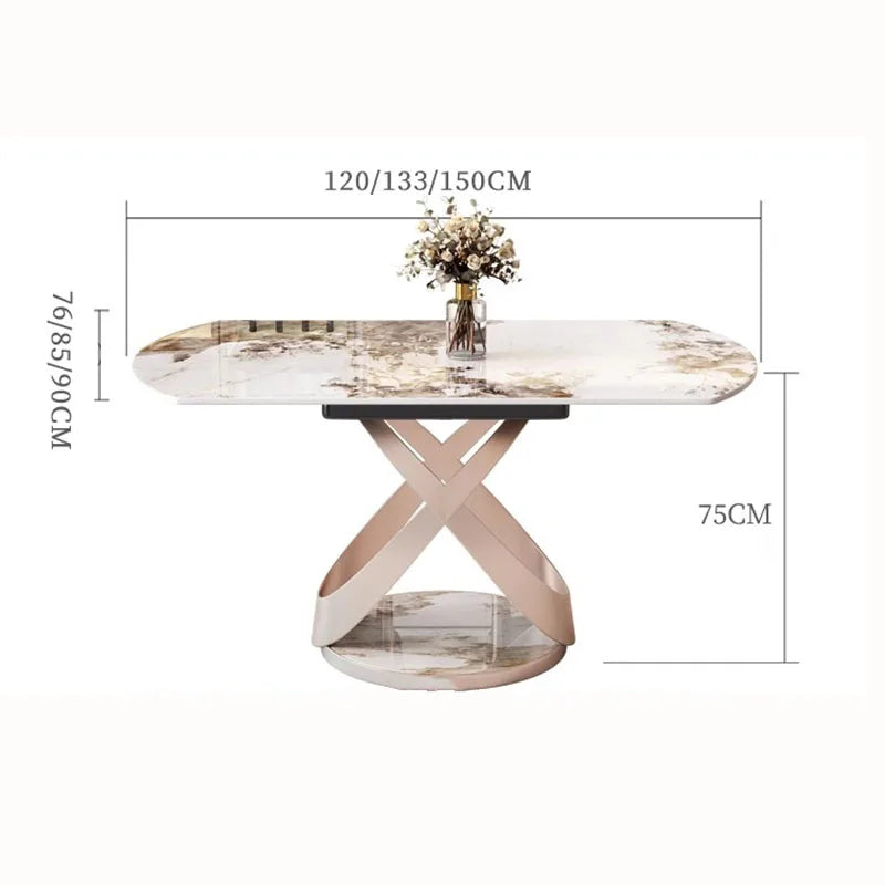 Nordic Extension Dining Table Oval Living Organiser Chair Dining Table Modern 6 Seater Muebles Para El Hogar Kitchen Furniture