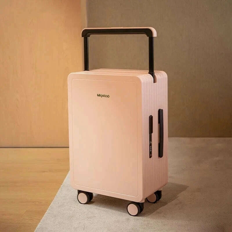 wide-handlebar-rolling-luggage-high-quality-durable-pc-material-travel-balance-trolley-suitcase-with-360°-spinner-wheel-tsa-lockkimlud-womens-fashion-34614284