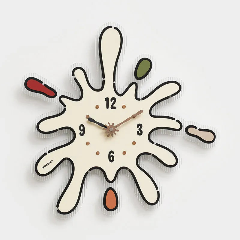 Cute Cartoon Wall Clocks Nordic Xenomorph Aesthetic Modern Wall Clocks Restaurant Interior Relogio De Parede Home Decoration