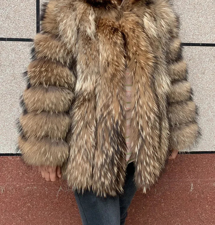 Women's clothing fur coat red fox coat vertical stripe silver fox red fox fur coat fox fur coat women's natural fur coat coat