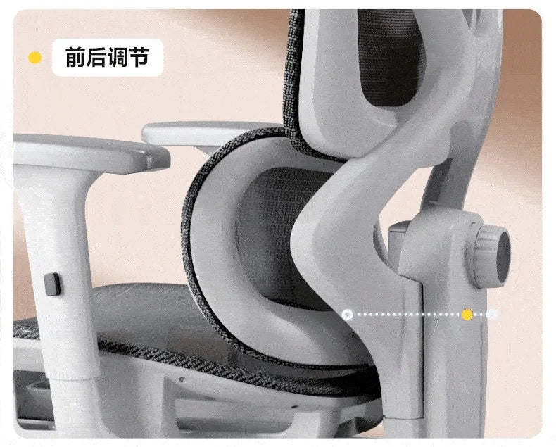 Office Chair – Adjustable Lumbar Support – Nylon Frame – Ergonomic | KIMLUD