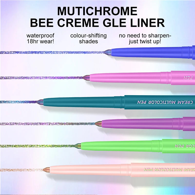 The color-changing eyeshadow stick eyeliner is waterproof and has smooth color, comfortable to use, and can last for a long tim